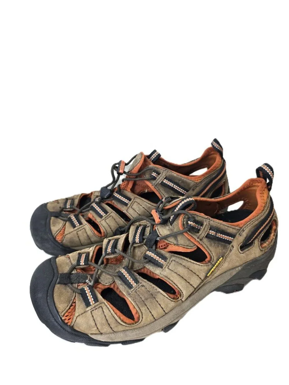 Keen Arroyo II Brown Leather Waterproof Hiking Outdoor Sandals Men Size 9.5